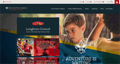 Desktop Screenshot of longhorncouncil.org